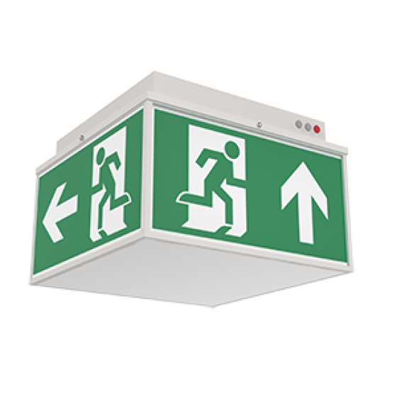 Световой указатель "ВАРТОН" Quad серии Advanced 6W IP20/IP65 3ч Teletest